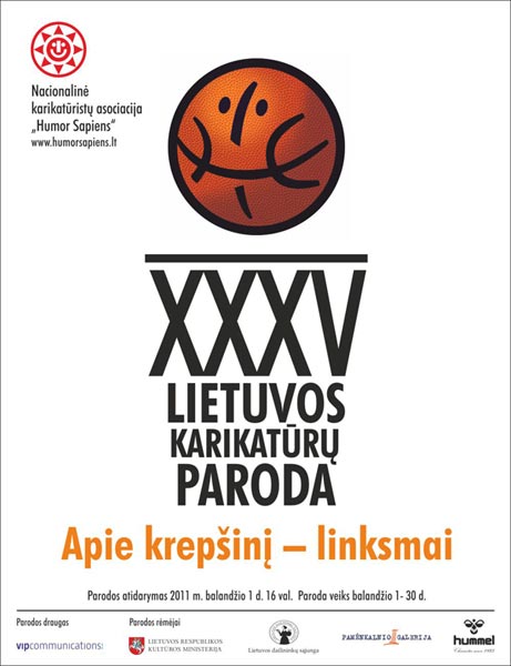 XXXV Lietuvos karikatr parodos plakatas. 2011 Vilnius